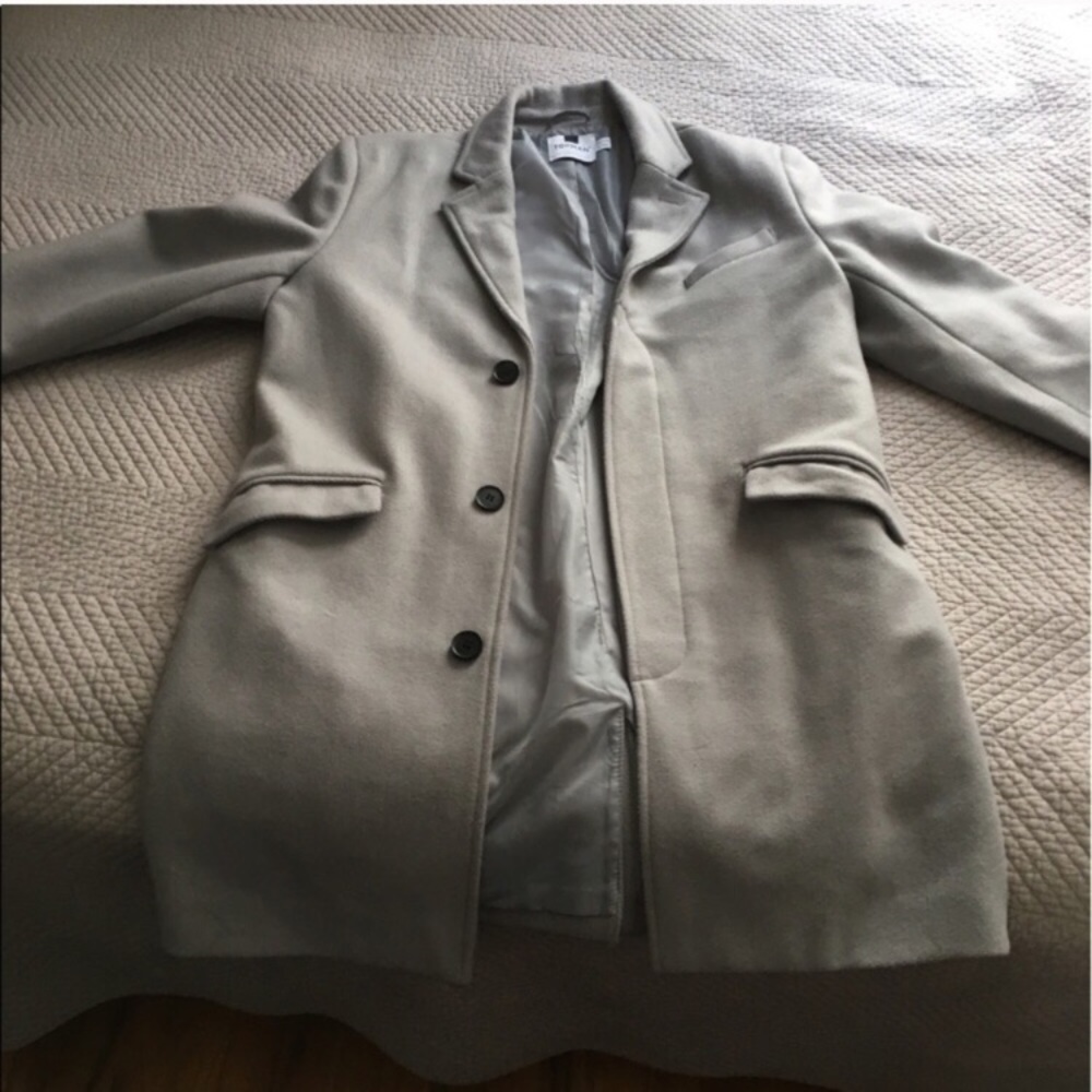 Grey topman peacoat